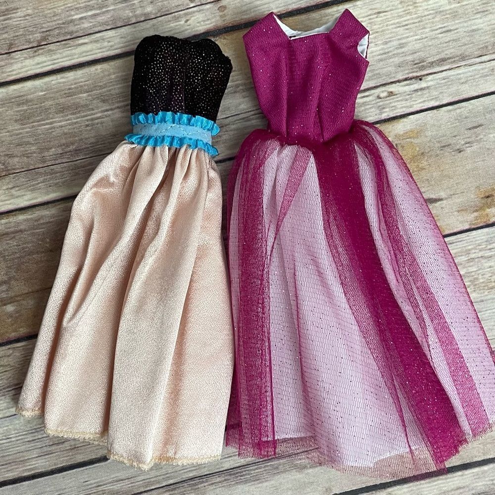 NWOT Handmade Barbie Dresses - Velcro back full length dresses